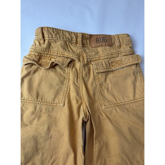 Baggy Grunge BDG Extreme Wide Leg Utility Skater Cargo Pants Jeans Mustard 24 - Picture 13 of 13